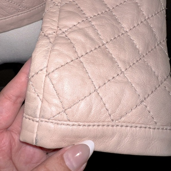 Hinge Seattle Quilted Leather Jacket Pink Size XS - Picture 12 of 16